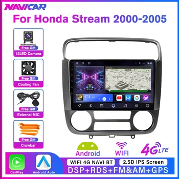 NAVICAR 2Din Android10.0 Автомагнитола Для Honda Stream 2000-2005 Стереоприемник GPS Навигация Авторадио Bluetooth Плеер IGO